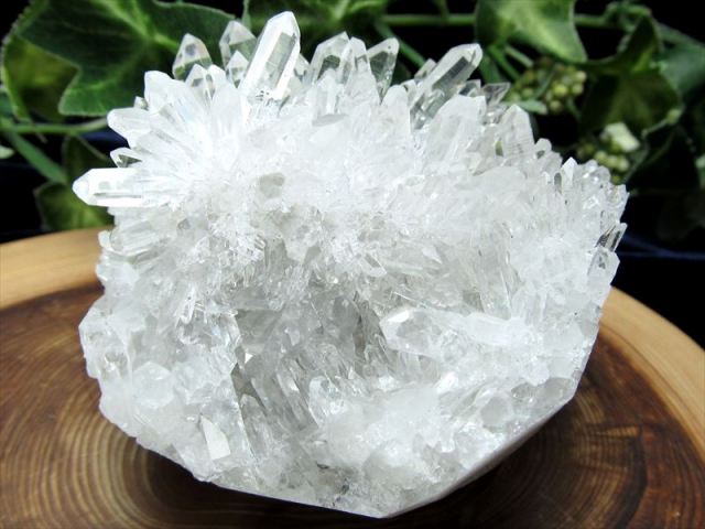 5A 超透明花咲き結晶 四川 フラワー水晶 クラスター 最大幅約56mm 重さ 