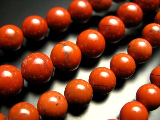 約12.5mm珠 レッドジャスパー 一連 約38cm-40cm 碧石 極上 天然石 ビーズ パワーストーン パワーストーン 天然石