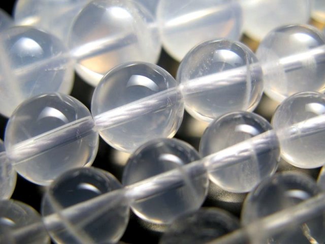 ヒマラヤK2産 AAAA 天然ブルームーンクォーツ 10mm珠 一連 約38-40cm K rn-p パワーストーン 天然石