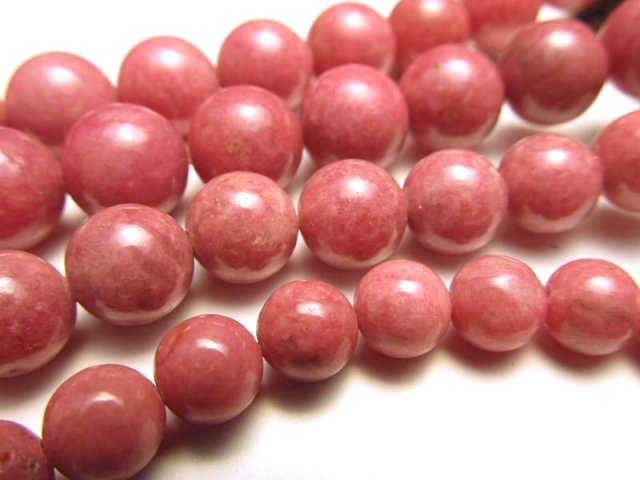 激安宣言 AAA 約4mm珠 ロードナイト 一連 約38-40cm 天然石 ビーズ パワーストーン ブラジル産 geki rn-s パワーストーン 天然石