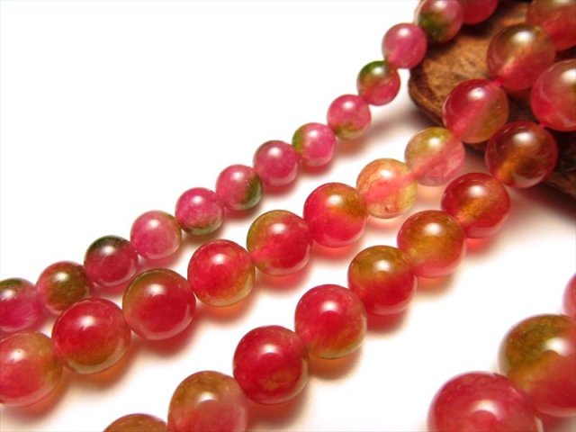 12mm珠 ウォーターメロンジェイド 一連 約38-40cm 染色 軟玉翡翠 天然石 ビーズ パワーストーン rn-p パワーストーン 天然石