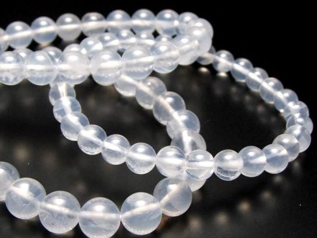 ヒマラヤK2産 入荷 AAAA天然ブルームーンクォーツ ブレスレット 10-10.5mm×20珠前後 極上天然石 パワーストーン bl-