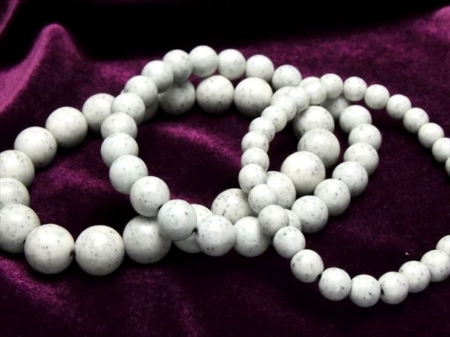 ホワイトタイプ ブレス 台湾産 北投石 極上3A ホクトライト