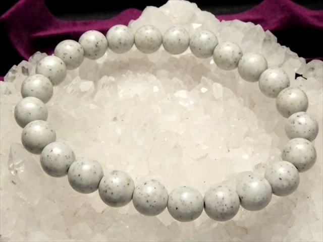 ホワイトタイプ ブレス 台湾産 北投石 極上3A ホクトライト