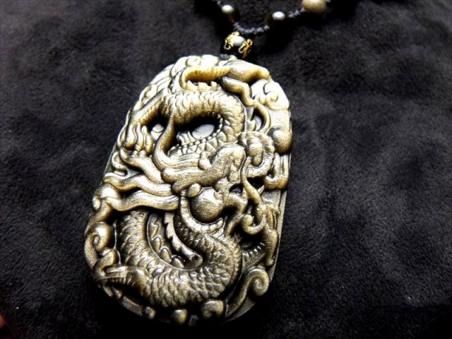 龍のネックレス ペンダント （時代物 メンズ 銀龍 ネックレス お守り 