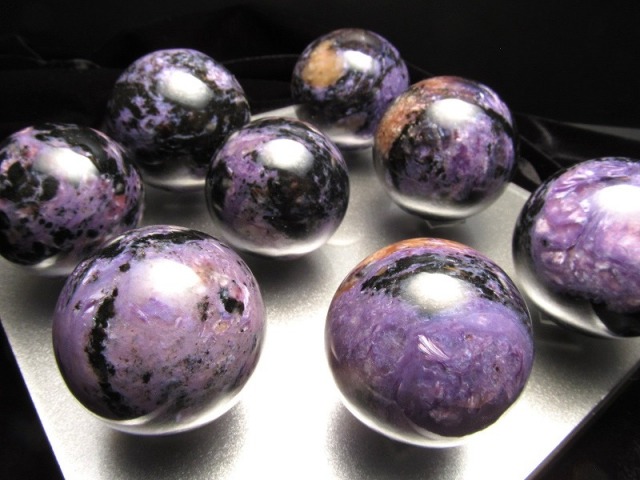 世界三大ヒーリングストーン ラリマー&チャロアイト 丸玉