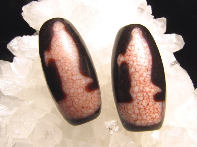 大人気！朱砂龍紋財毘沙門天珠！パワーすっごい！ 激レア限定入荷 双観音 紅朱砂龍紋天珠 約32ミリ 1個売り ご利益UPの龍