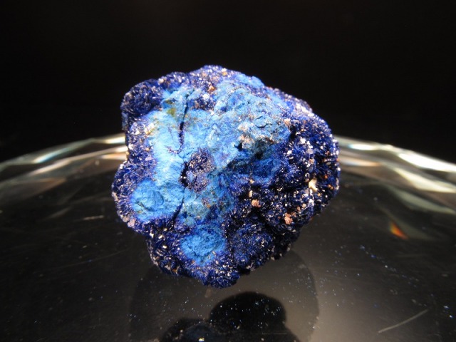 アズライト 藍銅鉱 結晶原石 幅29mm 重さ24.9g 極上結晶原石 キラキラ