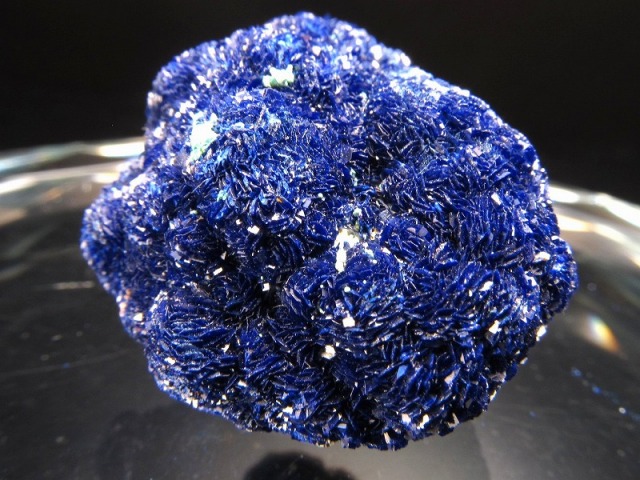 アズライト 藍銅鉱 結晶原石 幅29mm 重さ24.9g 極上結晶原石 キラキラ