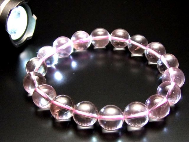 激レア S級 ピンクエンジェルラダークォーツブレスレット 約10.5