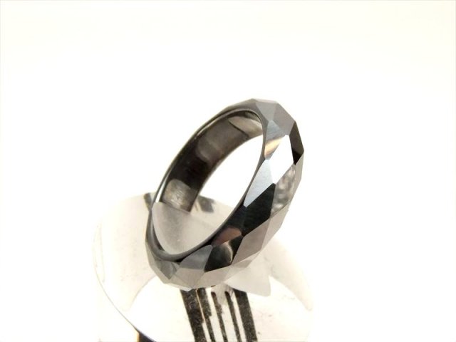 テラヘルツ鉱石 ミラーカット 指輪 7?26号 各サイズ カット装飾