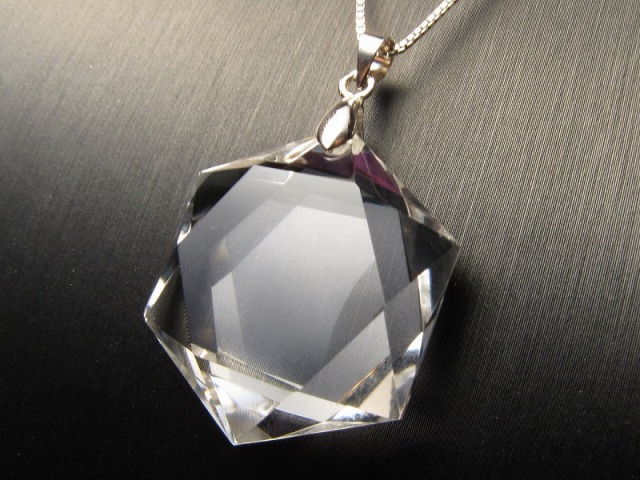 天然水晶 六芒星 ペンダントトップ 縦約27mm-31mm 1個売り 六芒星型 ブラジル産