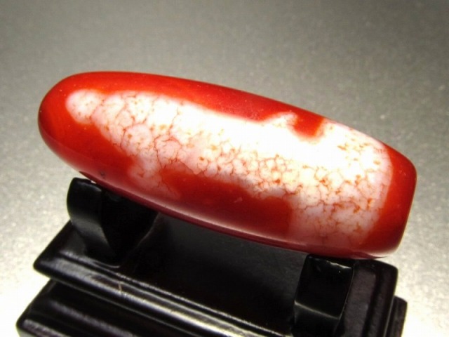 現品撮影の5個 双観音老鉱龍紋天珠 大サイズ 約40mm 1個売り チベット発祥の厄除け・開運お守り パワーストーン 天然石