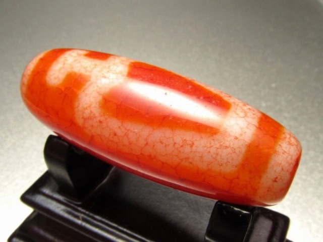 現品撮影の1個 宝瓶老鉱龍紋天珠 大サイズ 約40mm 1個売り チベット発祥の厄除け・開運お守り パワーストーン 天然石