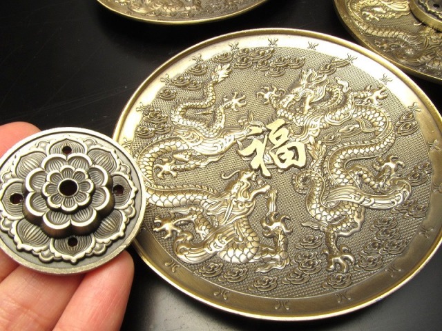 双龍 ツインドラゴン 福が上がるお香立て 合金製 スティックタイプ