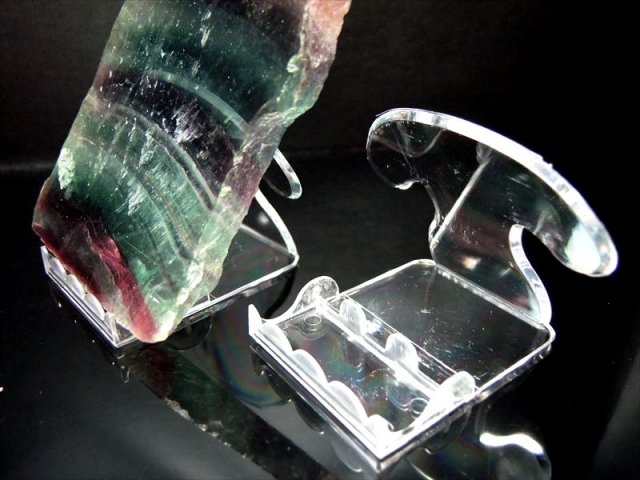 天然石プレート用 台座 高さ約50mm、幅約46mm プレート形状などの天然石置物や原石などのディスプレイに プラスチック製 inmy パワーストーン 天然石