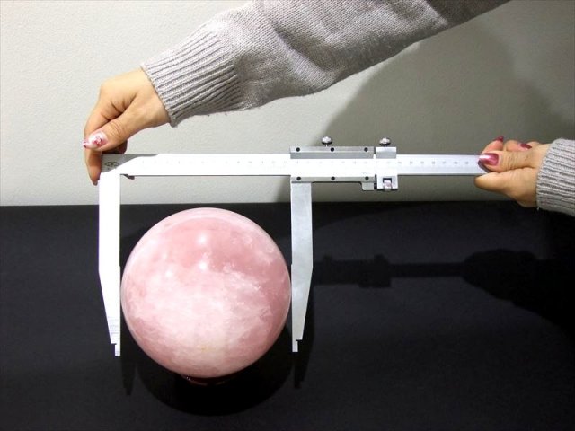 アウトレット 全国の石屋さん必見 直径30cmまで測定可能 ステンレス製 特大アナログ ノギス 300mm 特大の丸玉や原石のサイズ計測に シンプル&簡単