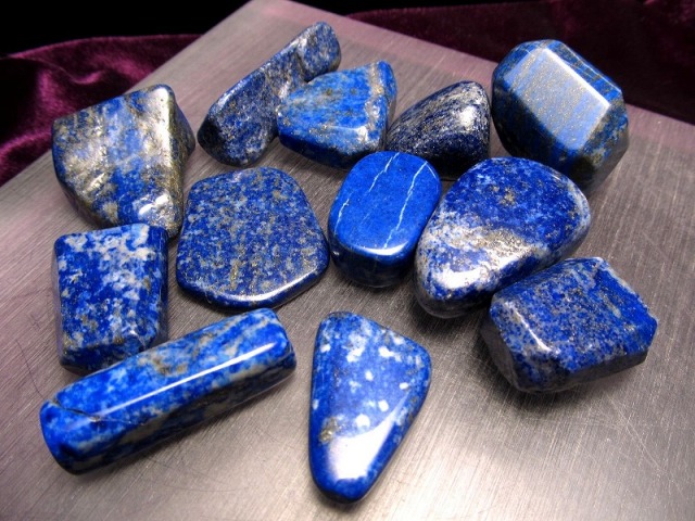 ラピスラズリ 磨き原石 タンブル 詰め合わせ 200g 10-13個入り インテリアに パワーストーン 天然石