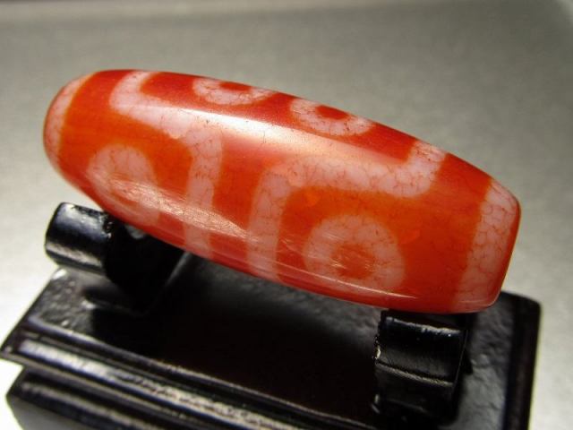 現品撮影の3個 七眼老鉱龍紋天珠 大サイズ 約40mm 1個売り チベット発祥の厄除け・開運お守り パワーストーン 天然石