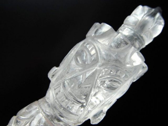 ヒマラヤ水晶製 プルパ 金剛杭 全長約146mm 約95g これぞヒマラヤ水晶