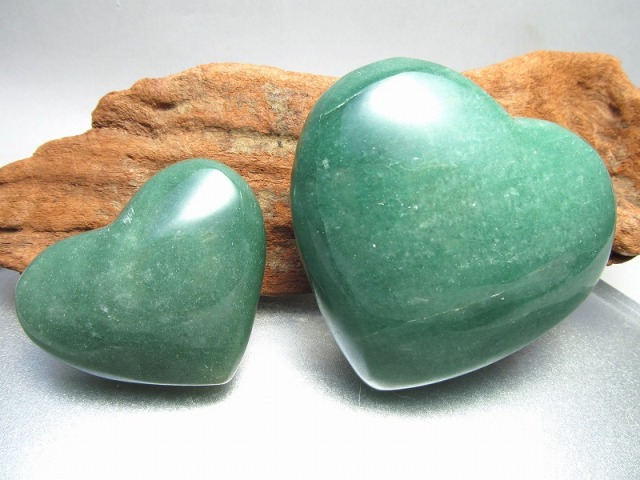 アベンチュリン ハート型タンブル 重さ 約40-60グラム ぷっくり 疲労