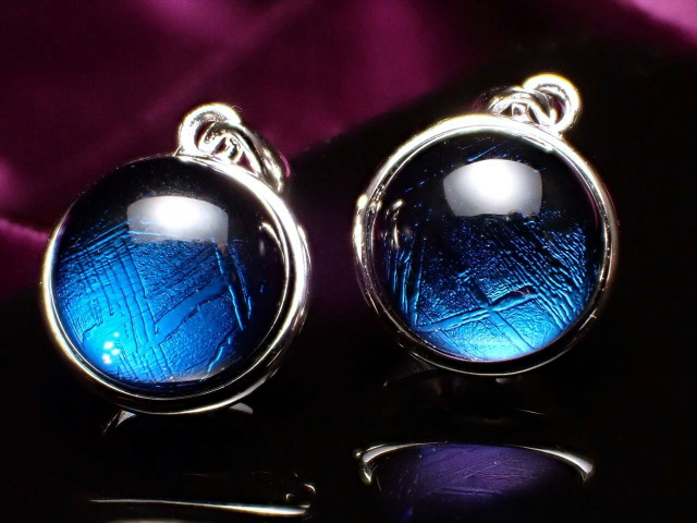 メタリックブルーギベオン隕石メテオライト