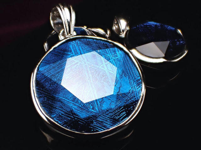 激安宣言 ギベオン 隕石 六芒星 ペンダントトップ Lサイズ 直径約20mm