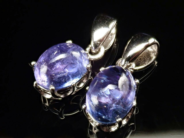 極上5A クラウンタイプ タンザナイト オーバルペンダントトップ 石サイズ縦約9mm 神秘的なブルー 超透明Silver925 人生を良い方向へと導く 12月の誕生石