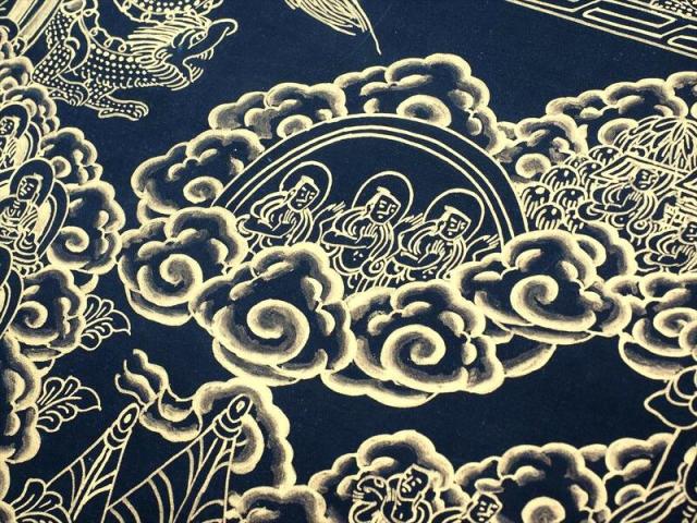 本物 曼荼羅 マンダラ サイズ約77×58cm 肉筆 手書きの精密画 曼陀羅