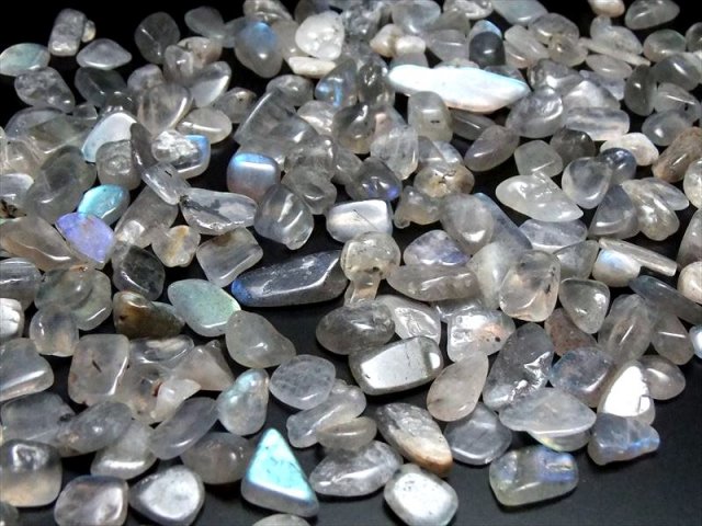 透明美麗シラー ラブラドライトさざれ 100グラム 困難を打開する石