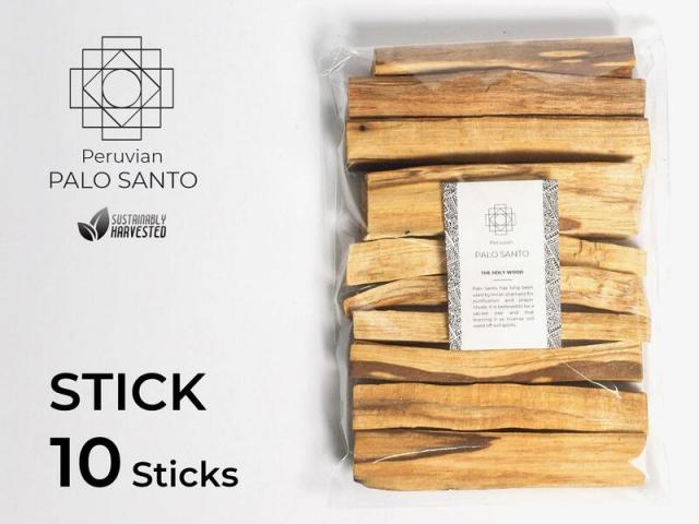 スティックタイプ ペルー産 パロサントスティック 1本約10cm×10本入り パロサントウッド香 ペルー産 パワーストーン 天然石