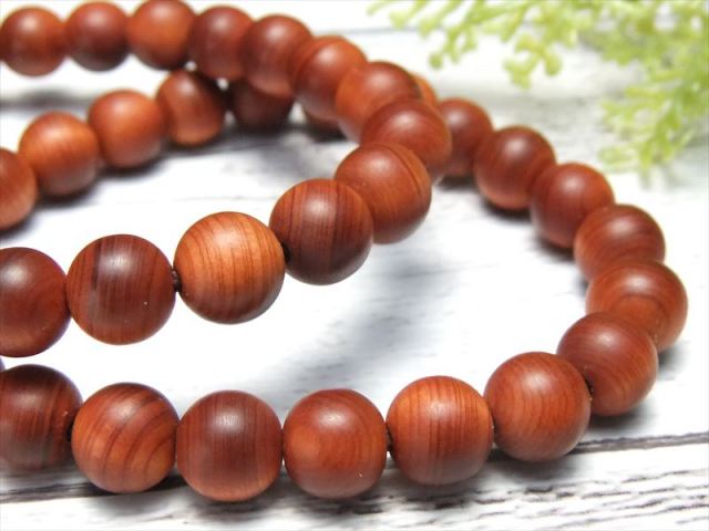 4A 崖柏木 ブレスレット 約8mm×23珠前後 ウッドビーズ 癒しの香り 困難を乗り越える リラックス効果や免疫力を高める 中国 四川省産