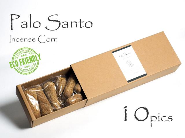 エクアドル産 パロサントコーン 三角香 1箱10個入り 高さ約5cm 横幅約2cm 聖なる樹 ホーリーツリー 古代インカ帝国の魔除け パワーストーン 天然石