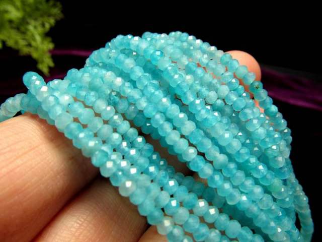 約3mm アマゾナイト ボタンカット 連 一連 約38-40cm 極小サイズ 高品質入荷 極上 天然石 ビーズ パワーストーン