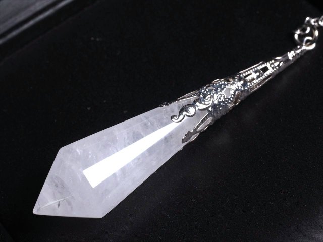ヴィンテージ調 ラグジュアリー装飾 水晶 ペンデュラム 縦約75mm-80mm 1個売り 言わずと知れた大定番天然石 ブラジル産
