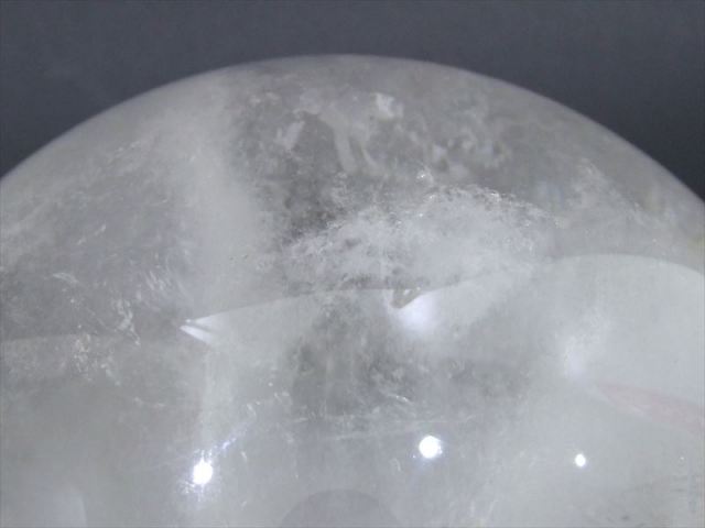 満月のような巨大水晶 天然水晶丸玉 クリスタルスフィア 回転台座付き