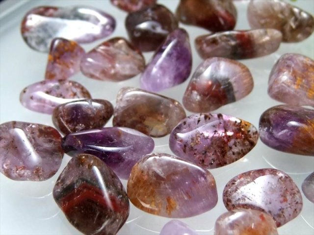 スーパーセブン水晶 クラスター 超強力!! 運気 金運 風水 天然石 鉱物