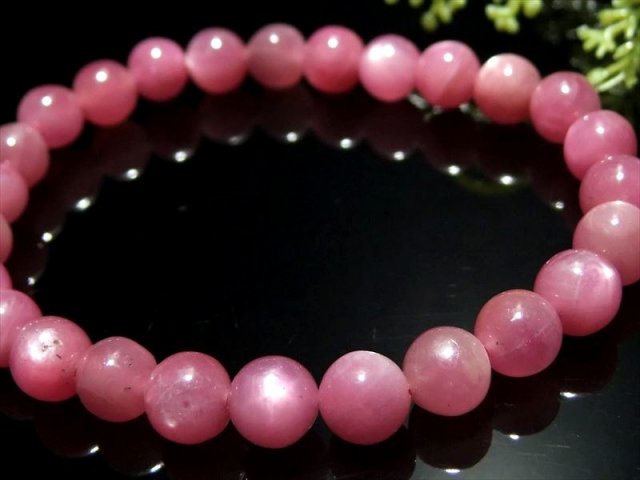 サファイア ブレスレット 約7.5ミリから8ミリ 5Aピンクサファイア