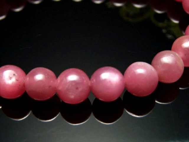 サファイア ブレスレット 約7.5ミリから8ミリ 5Aピンクサファイア