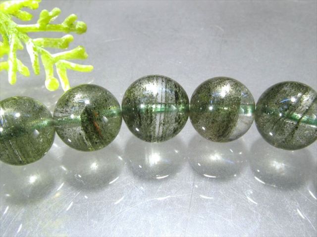 ★高品質★ グリーンガーデン水晶　ブレスレット 高品質++]グリーンガーデンクォーツブレスレット/ガーデン水晶