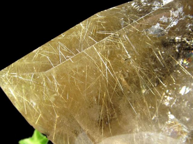 5A 超透明 虹入り ゴールド ルチルクォーツ 水晶ポイント 専用