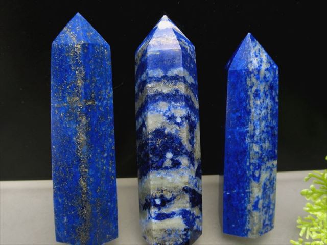 2A ラピスラズリ 六角柱 ポイント 重さ約30g-45g 1個売り 青金石 12月の誕生石 アフガニスタン産 パワーストーン 天然石