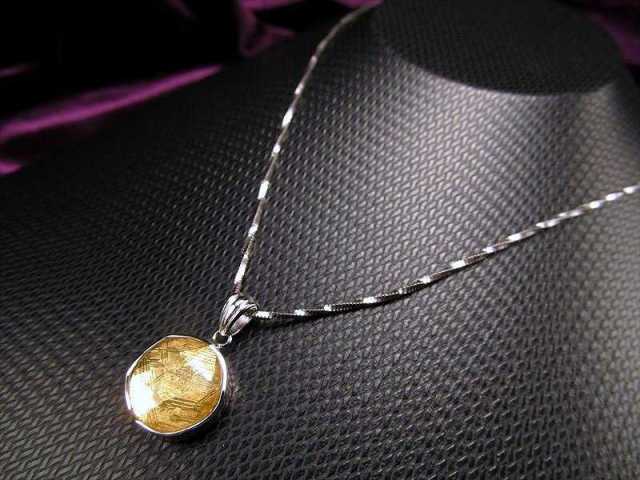 激安宣言 ギベオン六芒星カットペンダントトップ ゴールド 幅約13.8mm 1個売り SILVER925メテオライト 隕石 ナミビア・ハルダブ州産 geki-met2F38