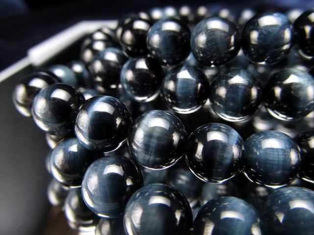 タイガーアイ ブレスレット 3A級 イエローブルー 8mm 17.5-18.5