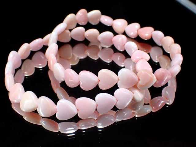 クィーンコンクシェルブレスレット立体薔薇マニ車彫刻 D264 天然色無