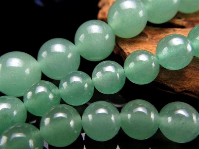 激安宣言 一連破格 約12mm珠 アベンチュリン 約37-39cm 極上 天然石 ビーズ パワーストーン インド産 geki rn-s パワーストーン 天然石