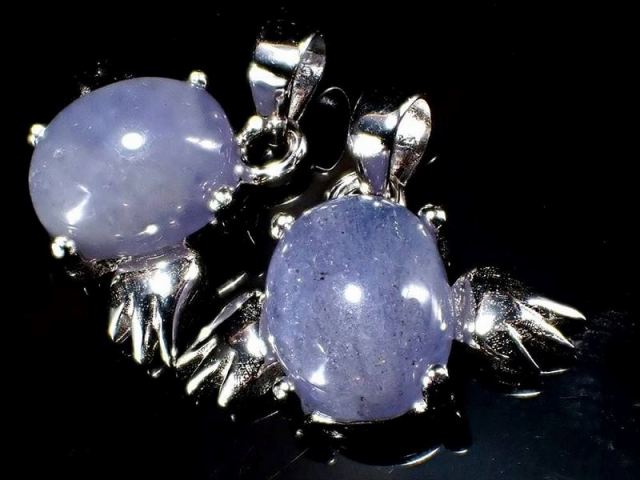 激安宣言 タンザナイト ブルーゾイサイト エンジェル ペンダントトップ 石サイズ縦約9mm 1個売り オーバル型 天使ペンダントトップ Silver925 タンザニア産