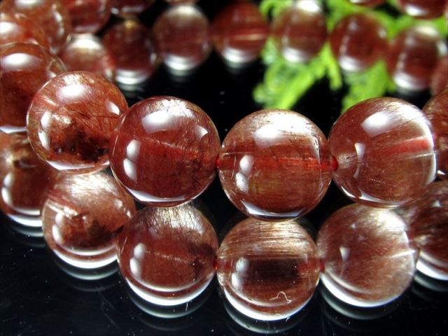 濃厚 4A レッドルチルクォーツ ブレスレット 10mm-10.5mm×19珠