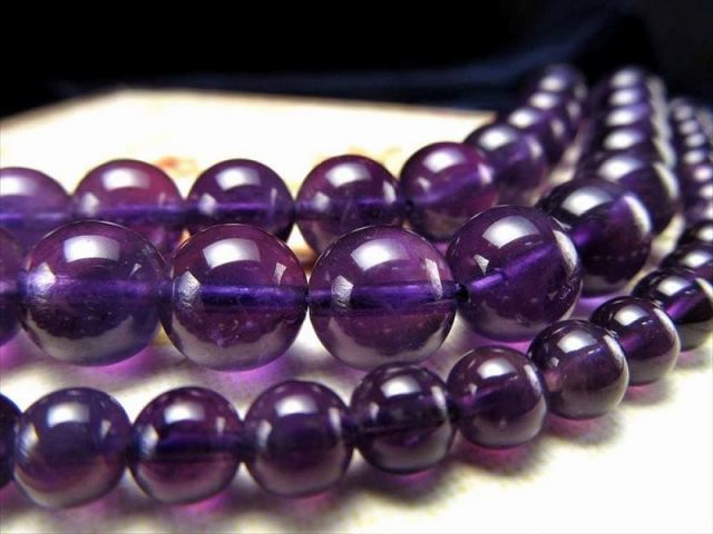 3A 8mm珠 透明アメジスト 一連 約38cm-40cm 天然石 ビーズ パワーストーン ブラジル産 rn-p パワーストーン 天然石