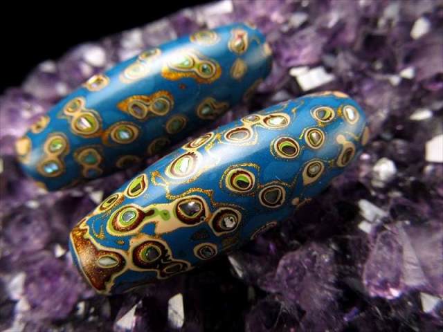 漆器 印籠 大小セット 母貝装飾 IMG_7478.jpg